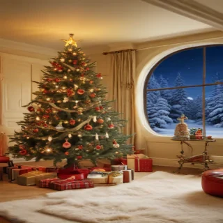 retro christmas image