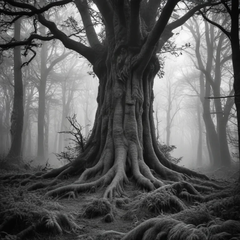 forest clipart black and white