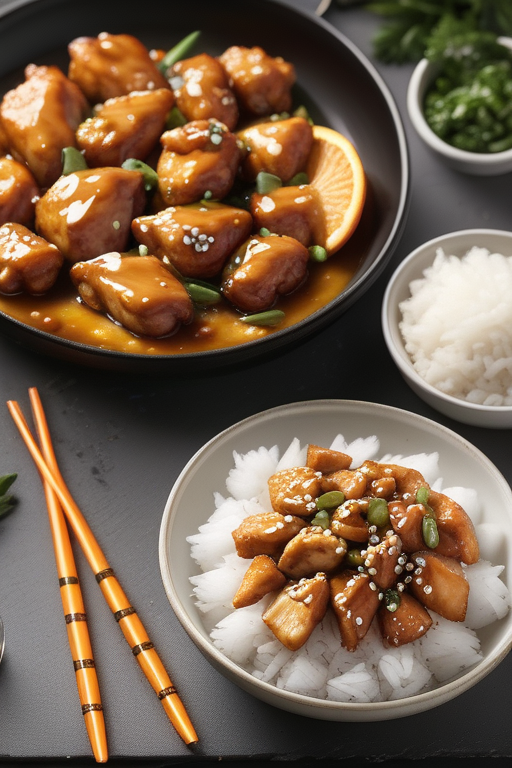 what goes with orange chicken