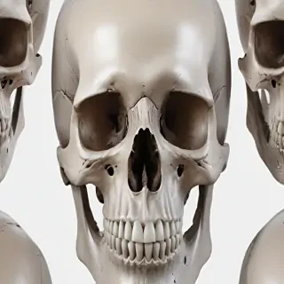 transparent skull png