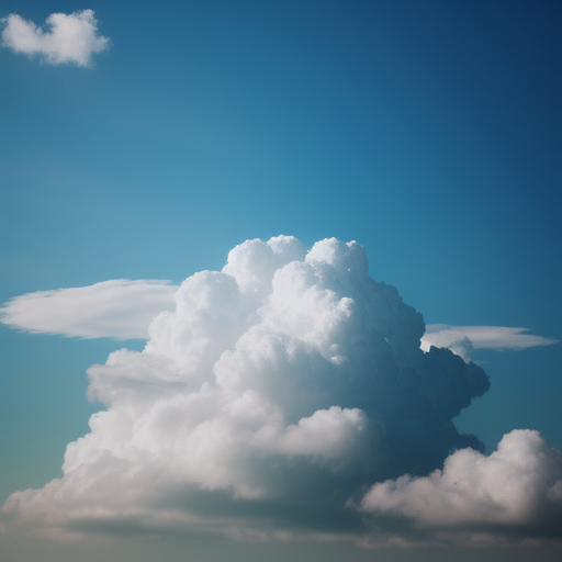 Majestic Soft White Clouds Floating Gracefully Against a Clear Blue Sky
