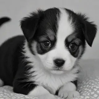 cute black and white