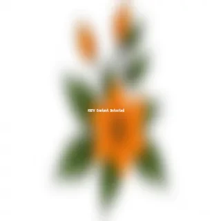 orange flower clipart