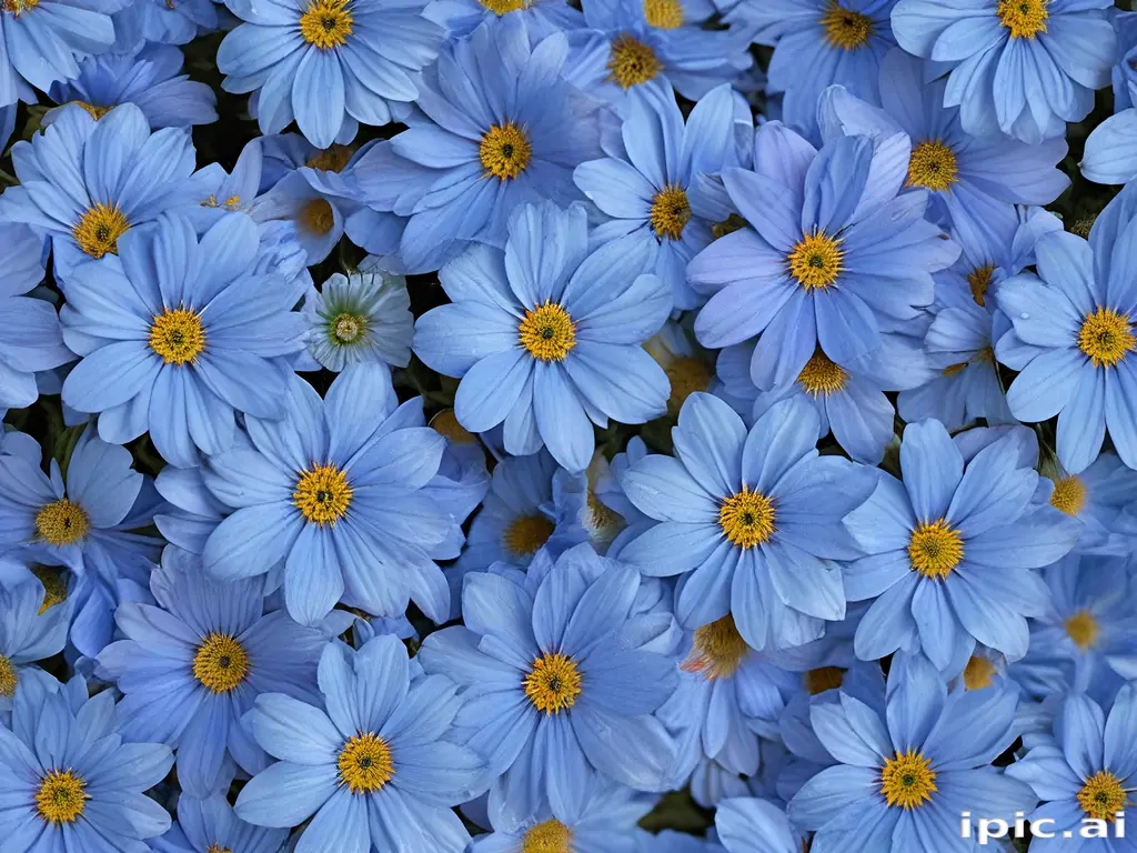 blue flowers background