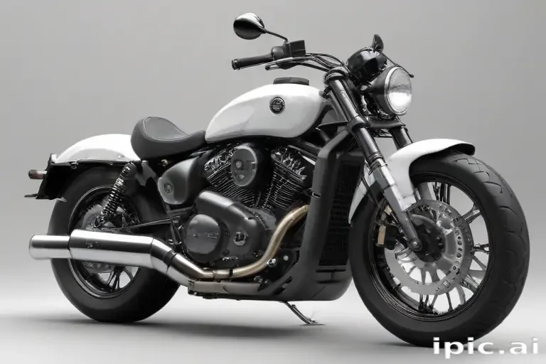 motorcycle clipart black and white