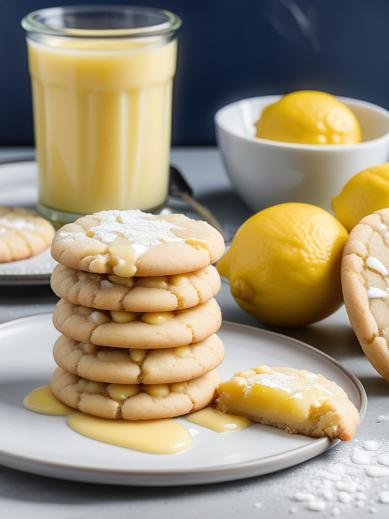 gluten free lemon curd cookies