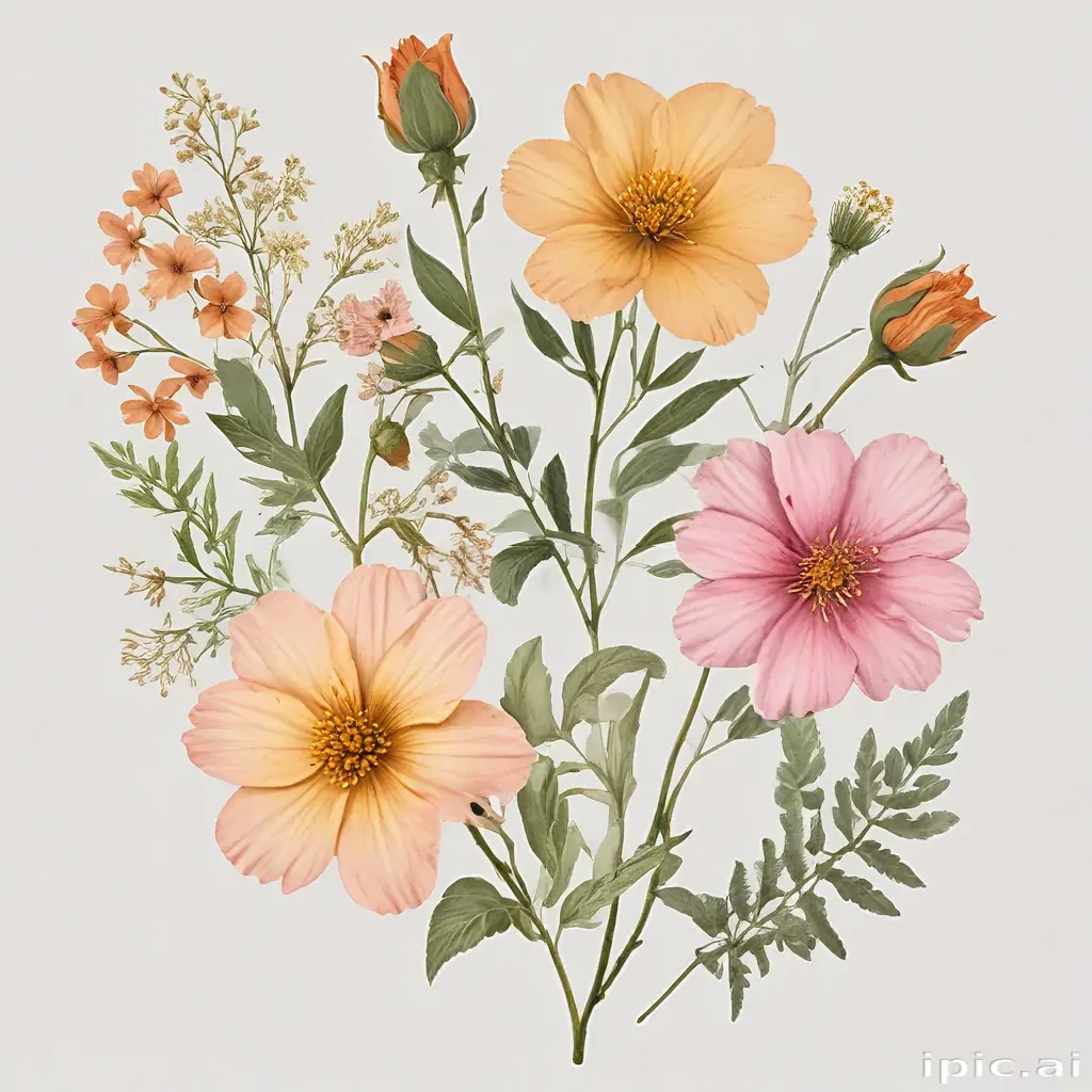 pressed flower png