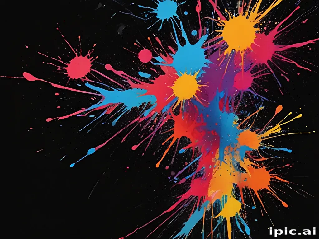 paint splatter transparent