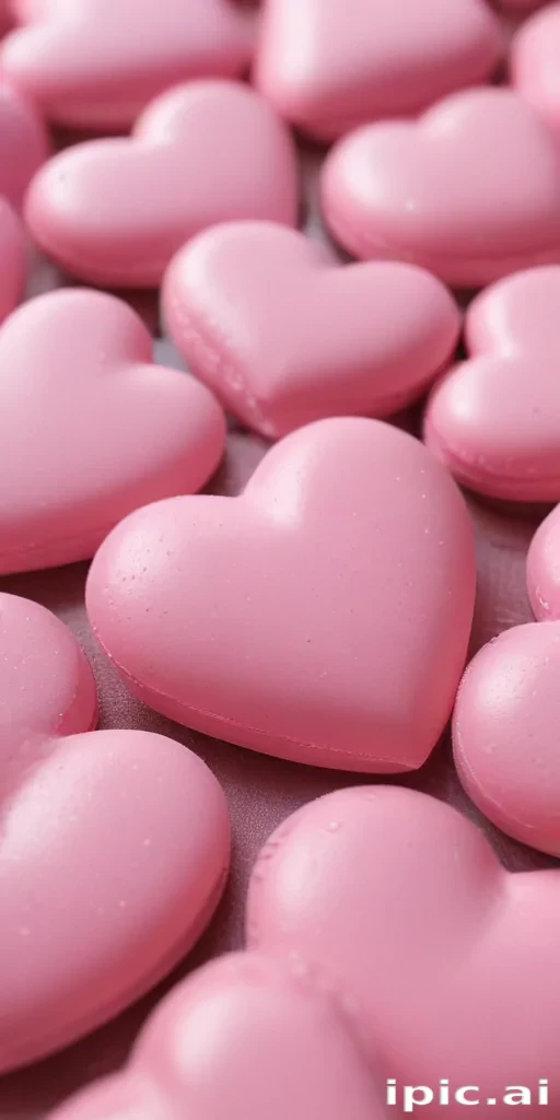pink hearts aesthetic