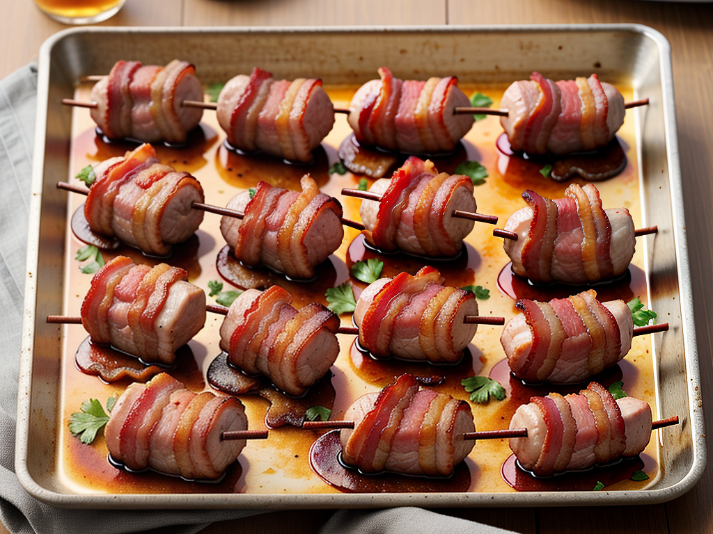 bacon wrapped pork tenderloin medallions