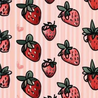 aesthetic strawberry background