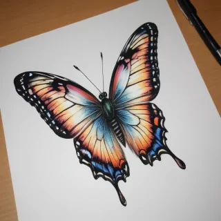 butterfly drawign