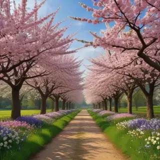 spring aesthetic desktop wallpaper