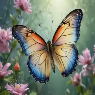 butterflies transparent