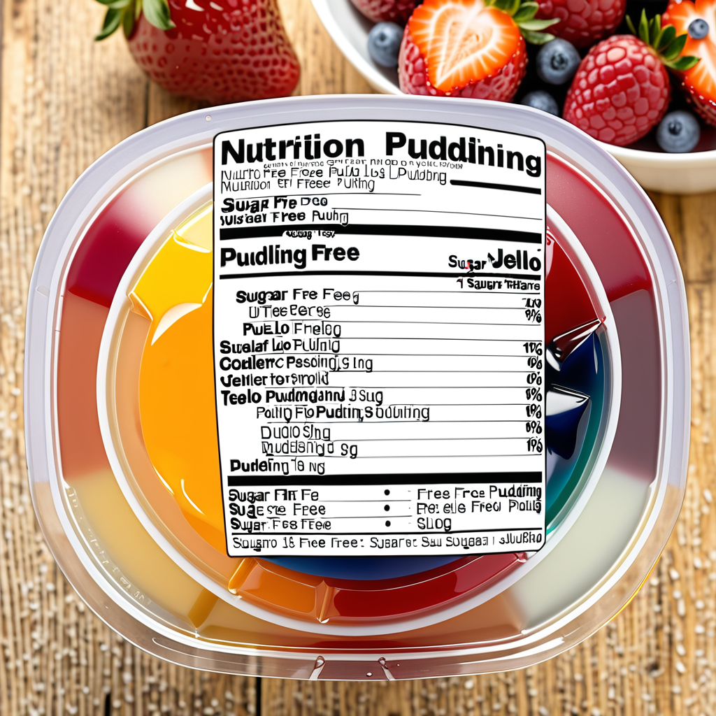sugar free jello pudding nutrition