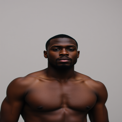 black male shirtless
