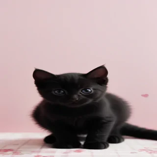 cute black cat wallpaper