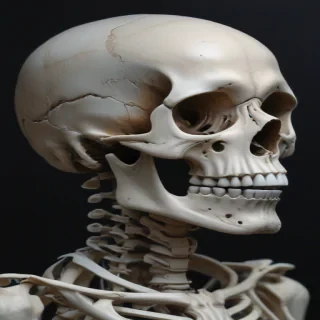 creative skeleton drawing art