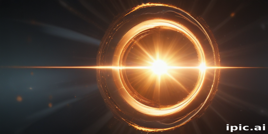 A Stunning Visualization of a Cosmic Phenomenon with Radiant Light Rays