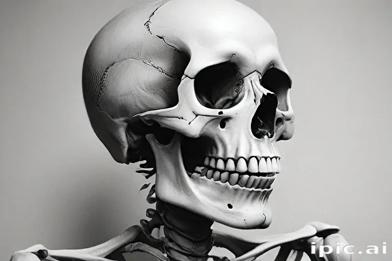 creative skeleton drawing art