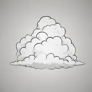cartoon cloud drawing