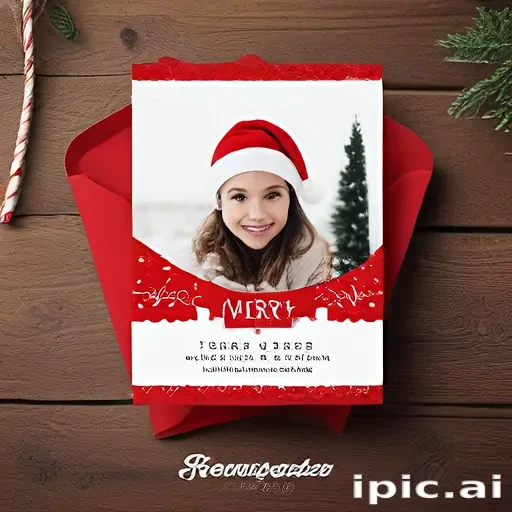 christmas card template psd