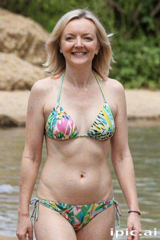 liz truss in bikini