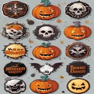 halloween stickers png