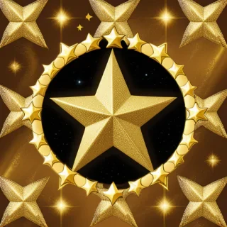 golden stars png