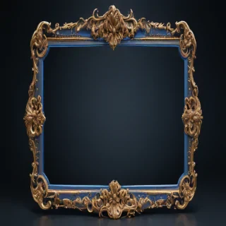 blue frame png