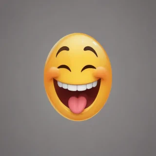 transparent laughing emoji