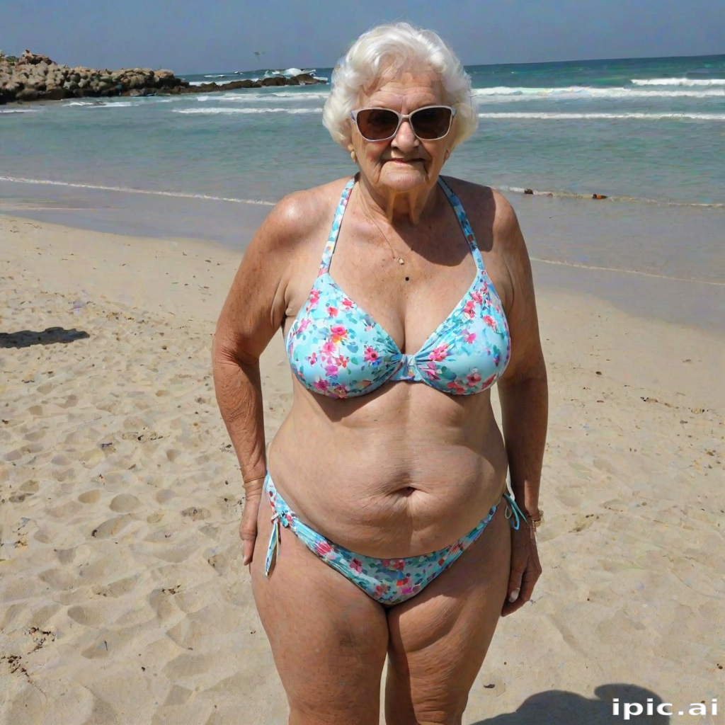 fat granny bikini