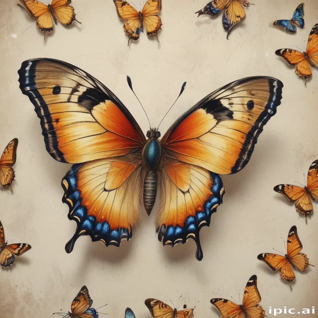 drawing butterflies