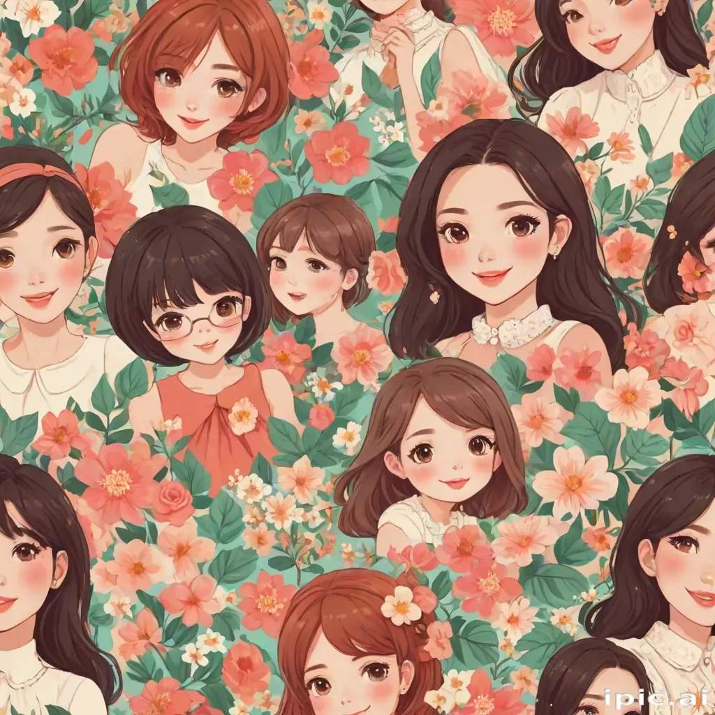 cute women background