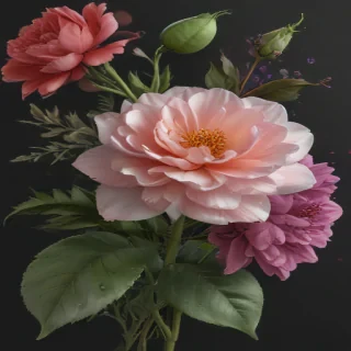 realistic flowers png