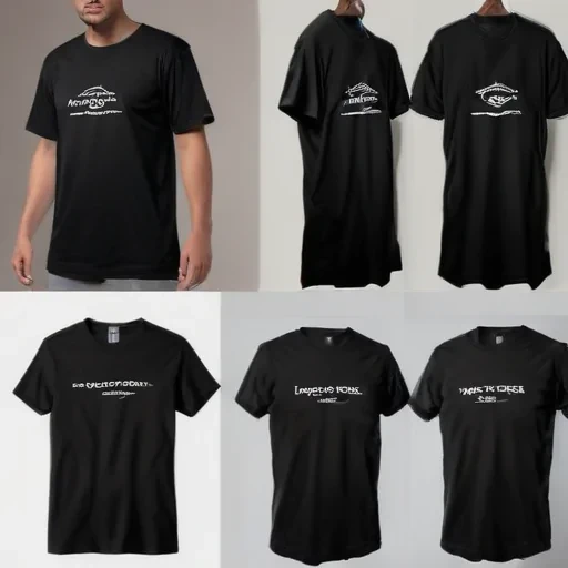 black tee shirt mockup