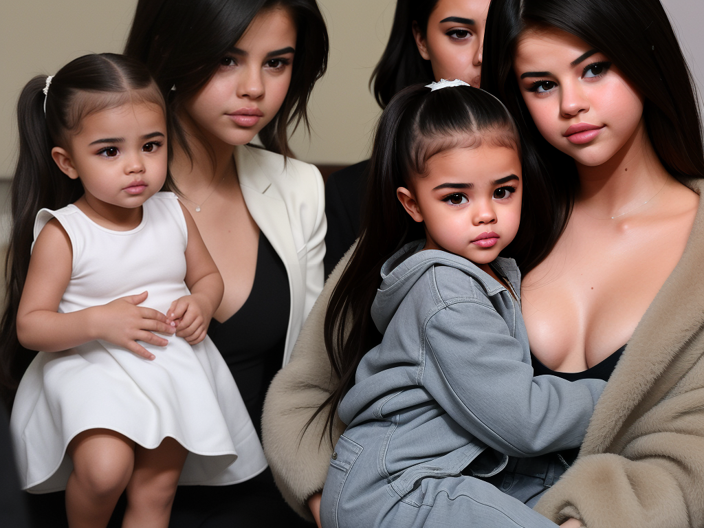 selena gomez sister and north west