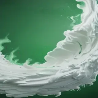 green and white background