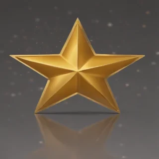 gold star sticker png