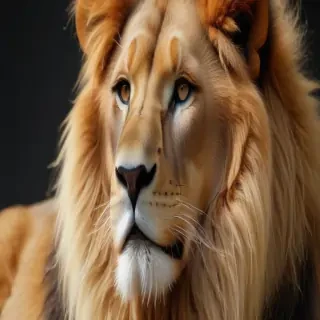 transparent lion
