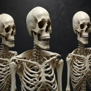 skeleton background