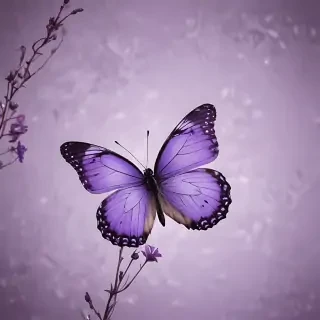 aesthetic purple butterfly