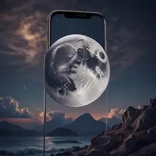 wallpaper for iphone moon