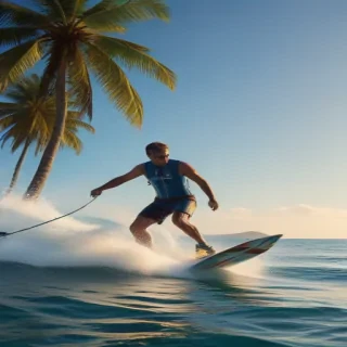 water skiing