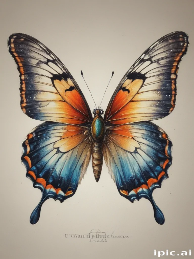 buterfly sketch