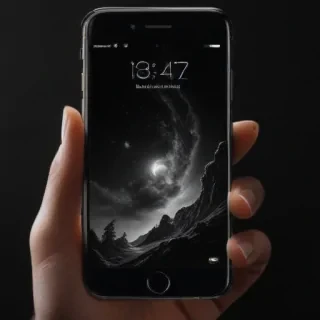 black aesthetic iphone wallpaper