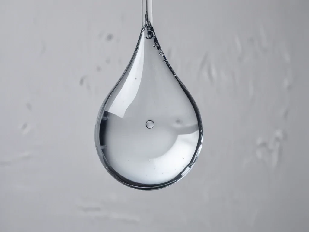 transparent water drop