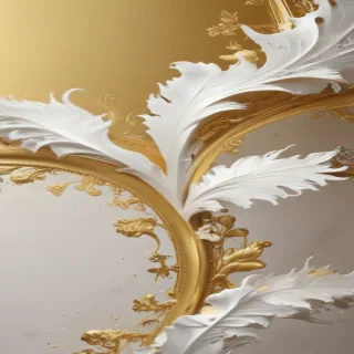 white & gold background