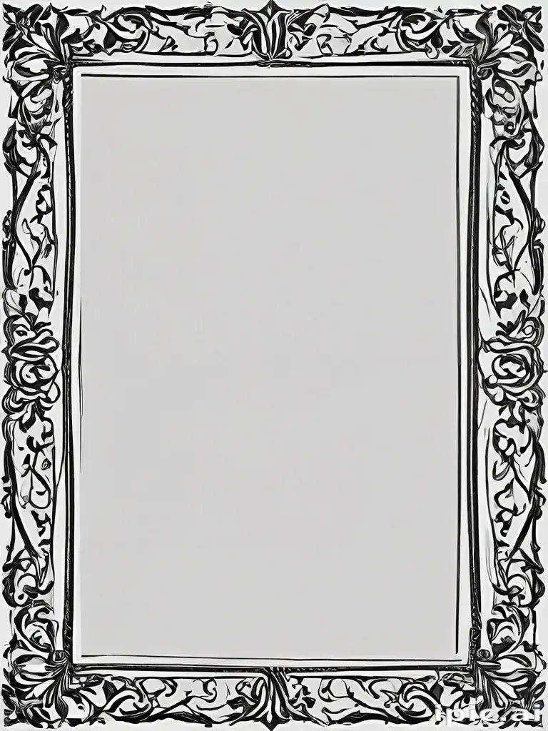 frame clipart black and white