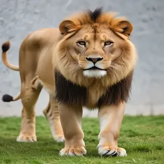 transparent lion